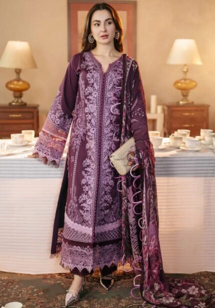 Jade Pure Lawn Suit With Soft Silk Digital Print Dupatta 2025