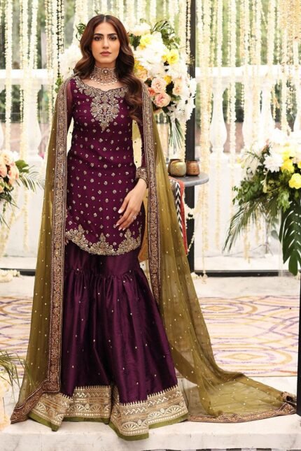 Aisha Imran Unstitched Chiffon Suit With Silk Trouser 2026