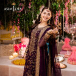 Asim Jofa Embroidered Chiffon Unstitched 3pcs - Image 3