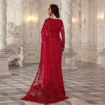 Maria B Couture Red Saree - Image 2