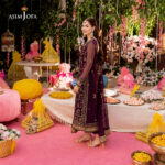 Asim Jofa Embroidered Chiffon Unstitched 3pcs - Image 5
