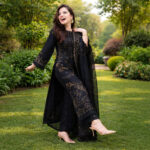 SR-BA06 Un-Stitched Lawn Embroidered 3pc With Organza Embroidered Dupatta