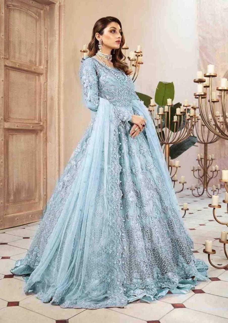 IMG-20260808-WA0076 Maria B Wedding Collection Bridal Maxi Soft Net Fabric - Image 1