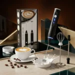 Premium Quality 2 in 1 Rechargeable Electric Coffee Beater & Egg Whisk | Free Delivery !! No - Image 6