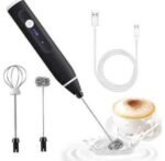 2 In 1 Rechargeable Electric Coffee Beater & Egg Whisk - Image 2