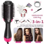 One Step Hair Dryer & Styler Black Pink ABS - Image 2
