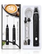 Premium Quality 2 in 1 Rechargeable Electric Coffee Beater & Egg Whisk | Free Delivery !! No - Image 3